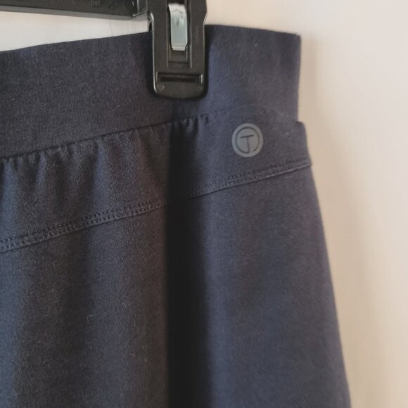 T by Talbots Women Activewear Cropped Pants Blue Plus Size 1X Comfort Waist - Picture 3 of 5
